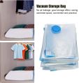 Vacuum Bags for Travel with Pump - Reusable Packing Vacuum Storage Bags for Cloth (2 Pc of 50 x 70 cm |2 Pc of 60 x 80 cm/ 1 Pc 80x100 cm) Set of 5. 