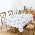 4 Chair Plastic Transparent Printed  Dining Table Covers. 