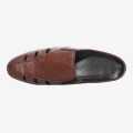 Brown Color Leather Formal Loafer Shoes For Men. 