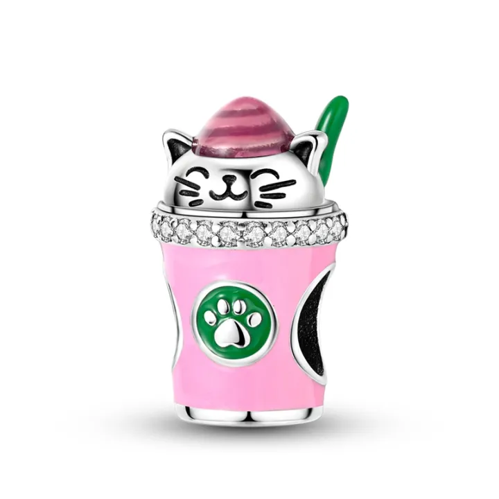 HOT%20Making%20Jewelry%20Ladies%20Bracelet%20Original%20Fit%20Spin%20Cube%20Perfume%20Luxury%20Pink%20Collection%20925%20Sterling%20Silver%20Trojan%20Cat%20Charm%20Pandora%20Gift%20-%20Image%207