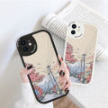 FELMYST for Realme C11 2021 C20 C20A Back Cover PU Leather Street Pattern Soft Silicone Edge Phone Case. 