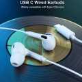Type C Wired Earphone With Mic For All Type C Mobile. 