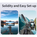 JMARY KP-2274 Professional Camera Tripod with Horizontal Arm & Monopod Mode | 2-in-1 DSLR, Mobile Phone, Vlogging, Live Stream Stand | Heavy Duty Aluminum Adjustable Tripod for Photography & Videography. 