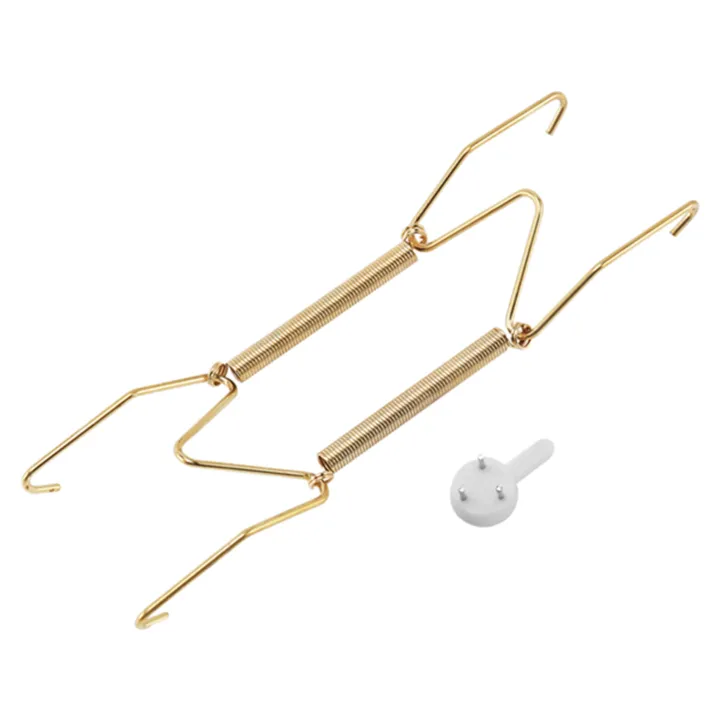 ARELENE%2020%20Pieces%206%20Inch%20Plate%20Hangers%20Wall%20Plate%20Hangers%20Brass%20Wire%20Plate%20Holders%20with%2020%20Pieces%20Wall%20Hooks%20-%20Image%202