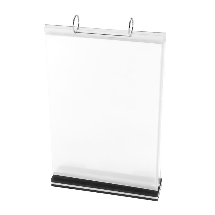 JAERBEE A4 Multi-Page Flip Display Card Label Display Stand Detachable ...