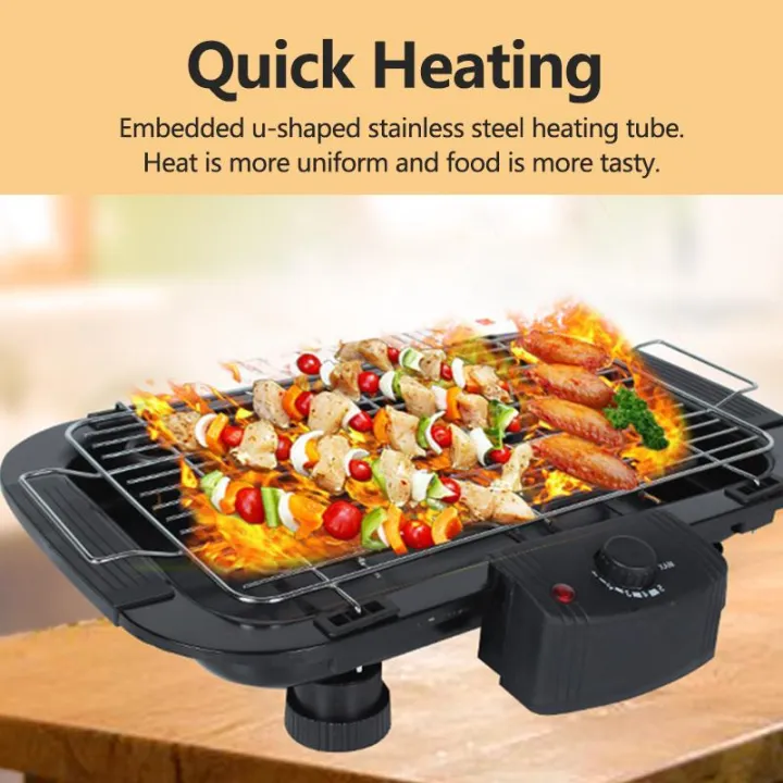 Multi functional 2000W Smokeless Electric Barbecue Grill And Barbecue ...