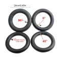 1Pcs Durable 10x2.50 Inner Tube 0° 45° 90° Butyl Rubber Inner Tyre 10inch Straight Pneumatic Tire For Electric Scooter Bike Balance Car. 