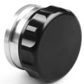 (GGBR) 2.5 Inch Aluminum Alloy Weld Billet on Filler Neck and Cap Oil Fuel Water Tank Black. 