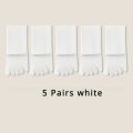 New 5 or 10 Pairs Women Sports Toe Socks with Separate Fingers High Tube Five Finger Cotton Crew Socks Yoga High Quality. 