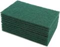 Green Scouring Pads For Dishes Scrub Pad Scouring Sponges Kitchen Cleaning Supplies (10 Pack). 