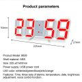 Nordic Large Digital Wall Clock Kitchen LED Display Home Clocks USB Electronic Temperature Calendar Alarm Table Watch. 