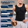 Difutagui [bbees] Men Sauna Sweat Vest Waist Trainer Corset Zipper Fitness Tank Sales Special promotion Top Slimming Body Shaper Compression Shirt Weight Loss Thermo Belt. 
