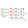 Piano Sticker Transparent Piano Keyboard Sticker 49/54/61/88 Key Electronic Keyboard 88 Key Piano Stave Note Sticker for Piano Keys. 