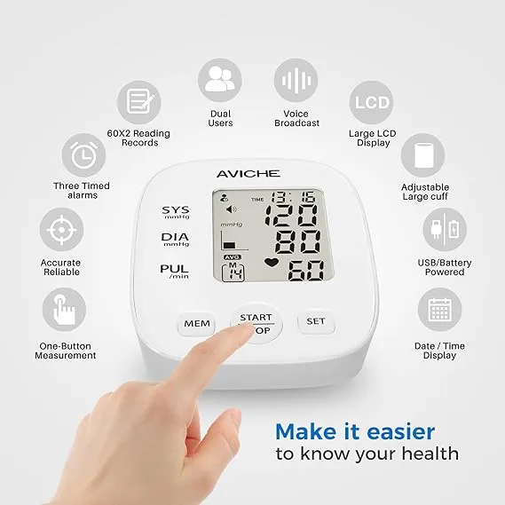2024%20AVICHE%20Blood%20Pressure%20Monitor%20-%20Automatic%20Upper%20Arm%20Machine%20&%20Accurate%20Adjustable%20Digital%20BP%20Cuff%20Kit%20-%20Largest%20Display%20-%20Voice%20Broadcast%20-%20Includes%20Adaptor%20Grey%20-%20Image%205