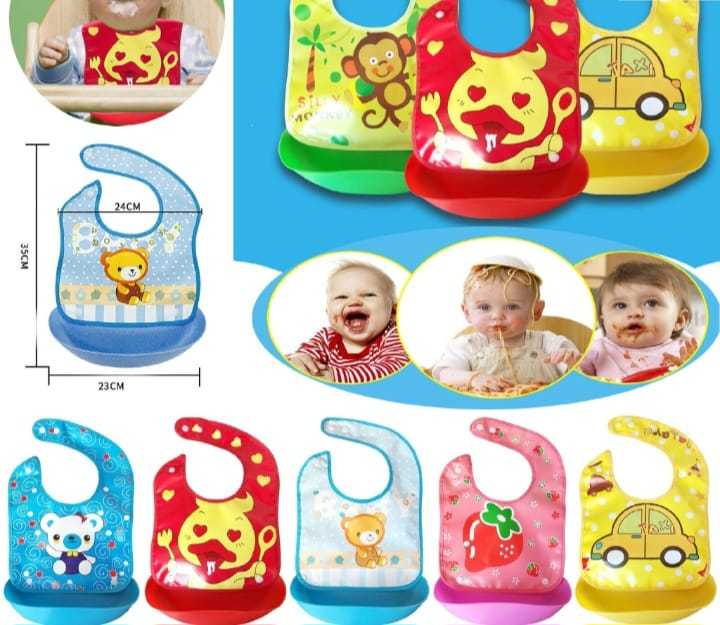Baby%20Stuff%20Waterproof%20Food%20Grade%20Silicone%20Bib/%20Baby%20Cute%20Cartoon%20Adjustable%20Bib%20-%20Image%205