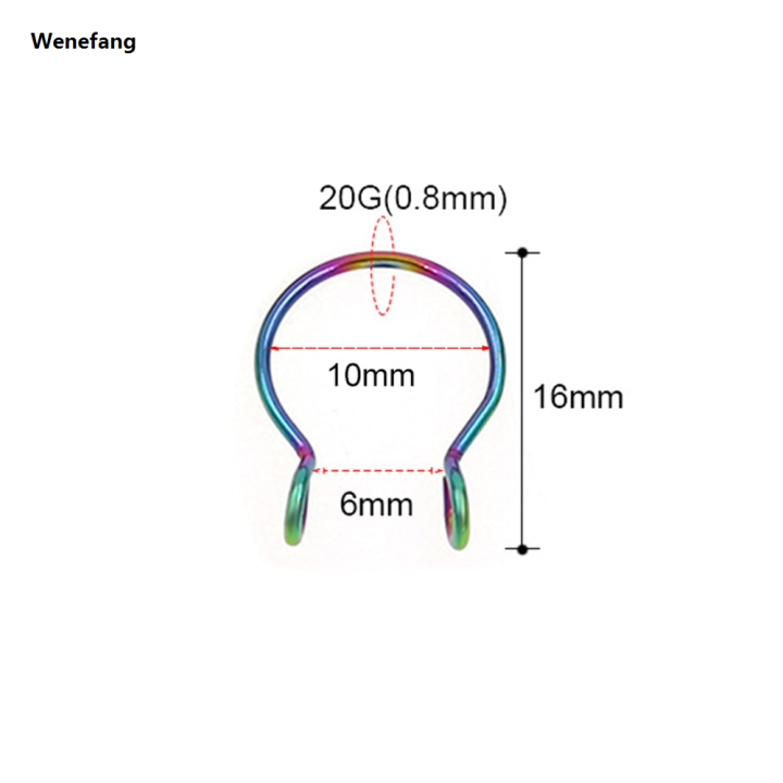 Wenefang%201Pc%2010mm%20Zircon%20Septum%20Piercing%20Nose%20Ring%20Hoop%20nose%20For%20Girl%20Men%20Faux%20Body%20Clip%20Rings%20non%20Body%20Jewelry%20Non-Pierced%20-%20Image%203
