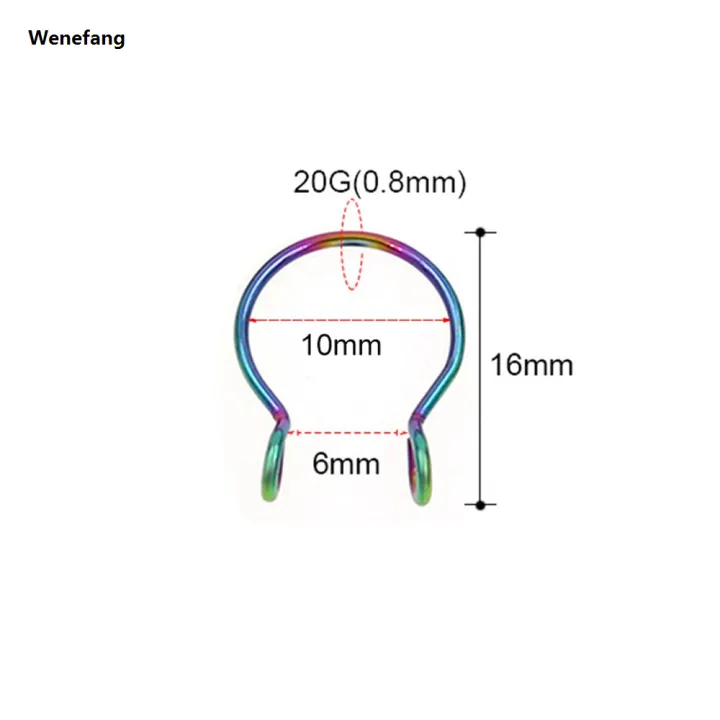 Wenefang%201Pc%2010mm%20Zircon%20Septum%20Piercing%20Nose%20Ring%20Hoop%20nose%20For%20Girl%20Men%20Faux%20Body%20Clip%20Rings%20non%20Body%20Jewelry%20Non-Pierced%20-%20Image%203