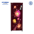 Hyundai 185L Single Door Direct Cool Refrigerator | HYRF-185L | Toughened Glass Shelves | Low Noise Operation | Energy Efficient. 