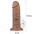 10.5'' Realistic Chubby Vibrating Dildo Sex Toy -LV111120. 