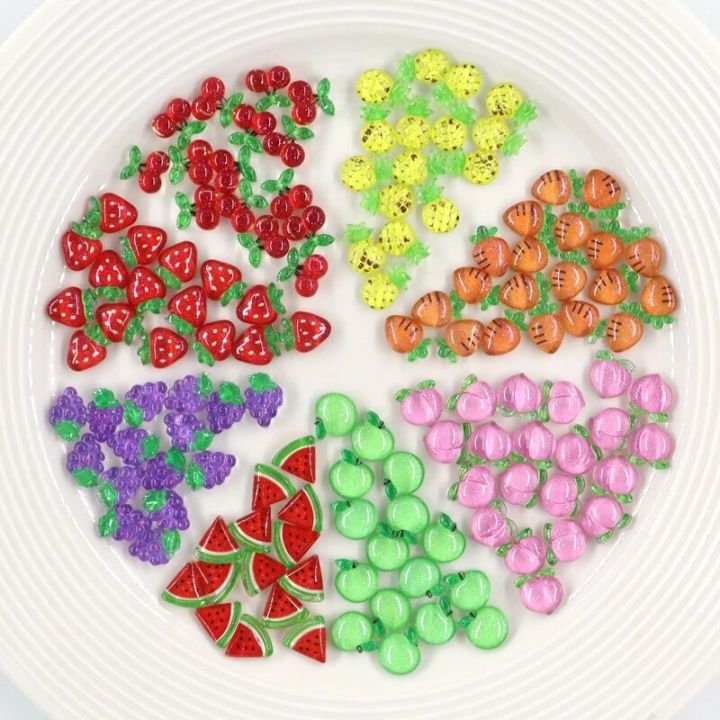 2025%2050Pcs%20Summer%20Kawaii%209mm%20Resin%20Mini%20Cherry%20Fruit%20Cabochon%20Ornament%20Jewelry%20Charms%20Nail%20Art%20Decoration%20Flatback%20Manicure%20Parts%20-%20Image%205