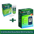 On Call Extra Glucometer with 50Pcs Free Test Strip. 