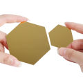12Pcs/Set 3D Mirror Wall Stickers Home Decor Hexagon Acrylic Mirror Sticker DIY Mural Removable Room Decal. 