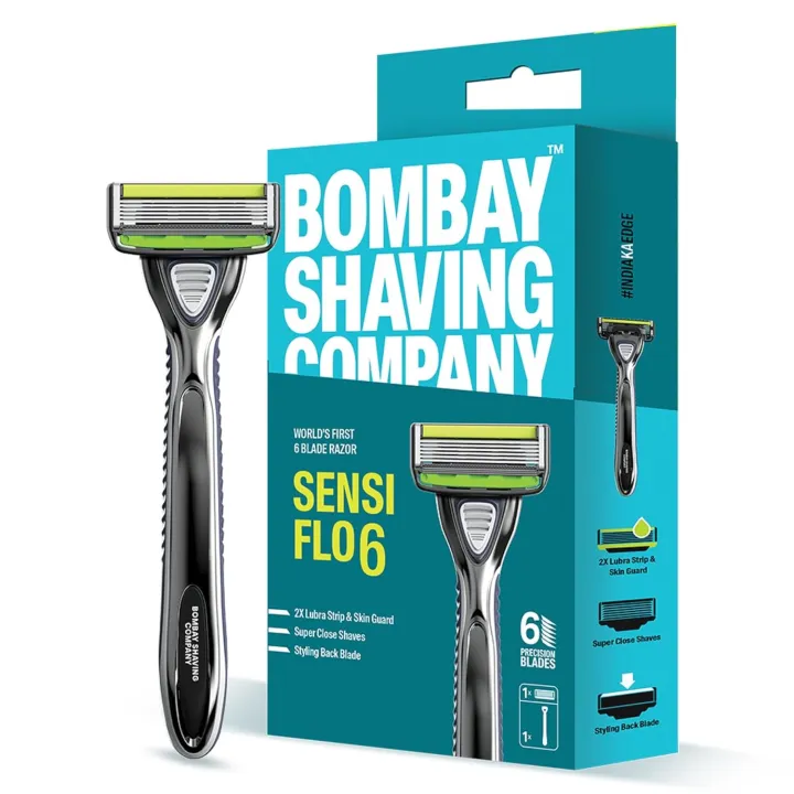 Bombay%20Shaving%20Company%20Sensi%20Flo%206%20Value%20Pack%20(1%20Razor%20with%203%20Cartridge%20Refills)%20%7C6%20Blade%20Razor%20for%20Men%20with%20Styling%20Trimmer%20Blade%20-%20Image%203