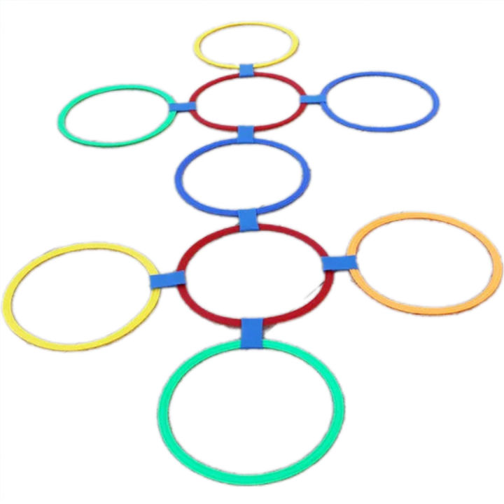 Hopscotch Ring 10 Hoops 10 Buckles For Kids Indoor & Outdoor Play ...