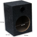 Car Single 8-Inch Speaker Box Universal Sealed Speaker Boxes Car Speaker Box Car Subwoofer Boxes for Car Music. 