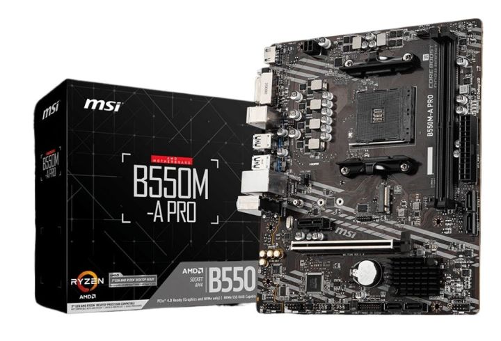 MSI B550M-A PRO Motherboard (Micro ATX | AMD AM4 Socket | DDR4 | Gen4 SSD)
