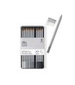Winsor & Newton Studio Collection Graphite Pencils, Set Of 12 Pencils In Metal Tin Box (H-9B). 
