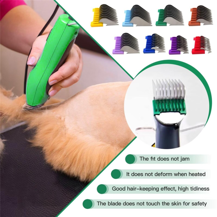 Electric%20Clipper%20Limit%20Comb%20Set%20Stainless%20Steel%208-Color%20Hair%20Guide%20for%201854%20Pet%20Shaver%20Animal%20-%20Image%207