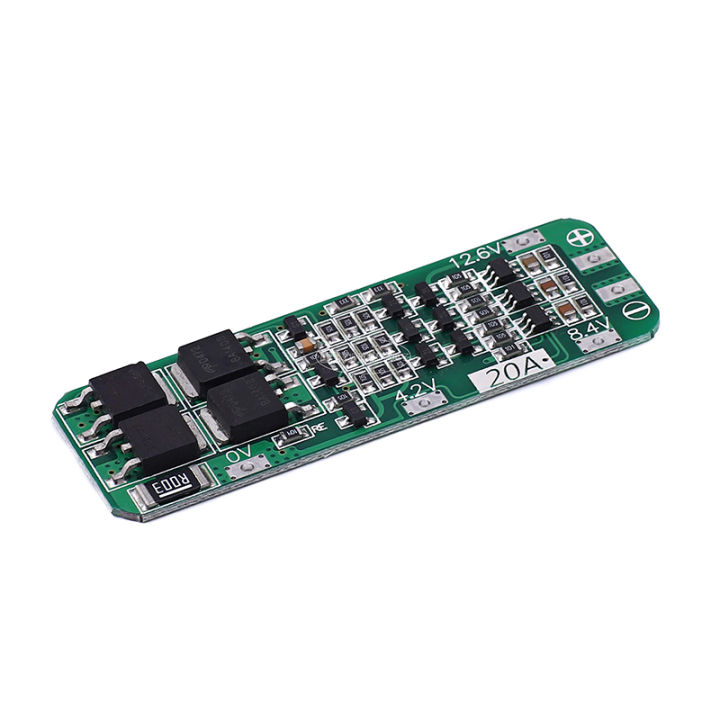3S 20A  18650 Li-ion Lithium Battery Charger Module Li-ion Lithium Battery Charging Protection Board 11.1V 12V 12.6V Module Over-Discharge/Over-Current Guka