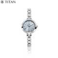 Titan Karishma Silver Dial Analog Watch For Women - 2598Sm01 - Silver Strap | Fashion Titan Watch For Women. 