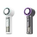 Long-lasting Semiconductor Refrigeration Handheld Fan with Digital Display 100 Gears Adjustable Mini Air Cooler Rechargeable High-Speed Portable Cooling Fan Student. 