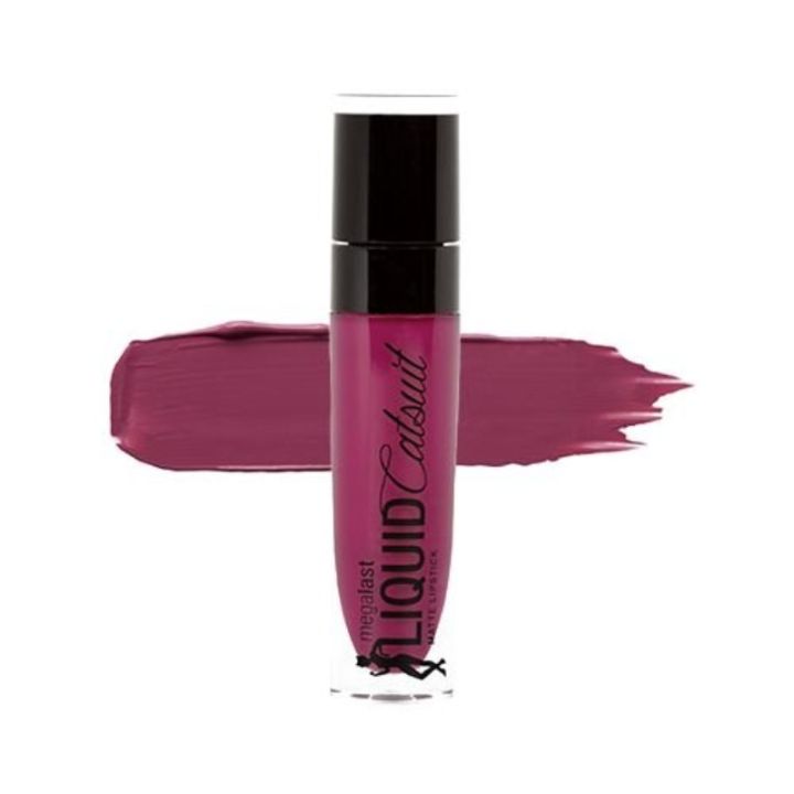 Wet n Wild MegaLast Liquid Catsuit Matte Lipstick - Berry Recognize 6gm  By Genuine Collection