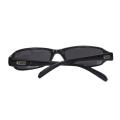 FEIDA Fd 2085 Retro Rectangle Black Small Frame Narrow Sunglasses For Men. 