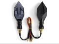 2PCS Motorcycle Turn Signal Lights Arrow Indicators Blinker. 