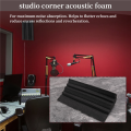 4 Pcs Corner Bass Trap Acoustic Panel Studio Sound Absorption Foam 12*12*24cm. 