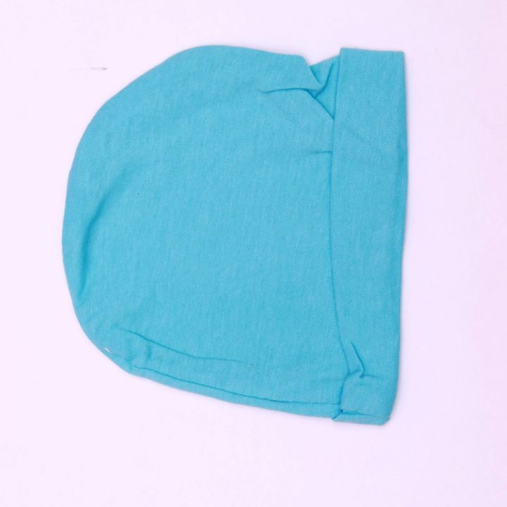 Light%20Blue%20Baby%20Printed%20Cotton%20Winter%20Cap%20For%20Kids%20-%20Image%203