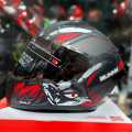 Vega Bolt Bunny Dull Black Red Full Face Single Visor Helmet | VEGA DOT & ISI Certified Black/Red Protective Head Wear. 