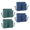 Wall Mounted Mobile Phone Charging Organizer Remote Control Storage Box Multifunction Stand Rack Phone Plug Wall Holder. 