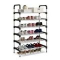 Open Shoe Rack 6 Layers Stainless Steel Foldable Size 60 cm x 30 cm x 110 cm. 