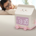 1 PCS Milk Carton Alarm Clock Wind Milk Carton Electronic LED Smart Clock Bedroom Bedside Dormitory Student Clock Brown. 