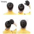Sutuiying Synthetic 1PC woman invisible natural Short Curly 2025 New Wig Clip Fluffy Pear Blossom wig Headdress Clip. 