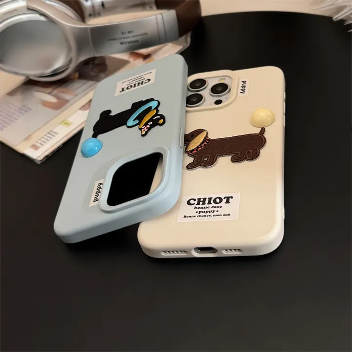 Sroof%20%20Case%20For%20iPhone%2012%2013%2014%2015%2016%20Pro%20Max%20New%20Silicone%20Niche%20Premium%20Feeling%20Four%20Color%20Bean%20Dog%20Embroidery%20Patch%20Phone%20Case%20Back%20Cover%20-%20Image%208