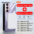 Wenefang 【PeacemPeace】 20000mAh Macsafe Powerbank Magsafe Power Bank For Samsung S24 S23 S22 S20 S21 ultra plus Magnetic Wireless External Battery. 