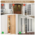 ARELENE 2X Metal Bifold Door Lock, Bi-Fold Door Lock Installation-Free, Lock for Bifold Closet Doors Security. 