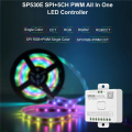 ARELENE 2X 12-in-1 Wifi LED Controller SP530E PWM SPI Pixels Dimmer for WS2812B WS2811 RGB RGBW LED Strips with Voice Control. 