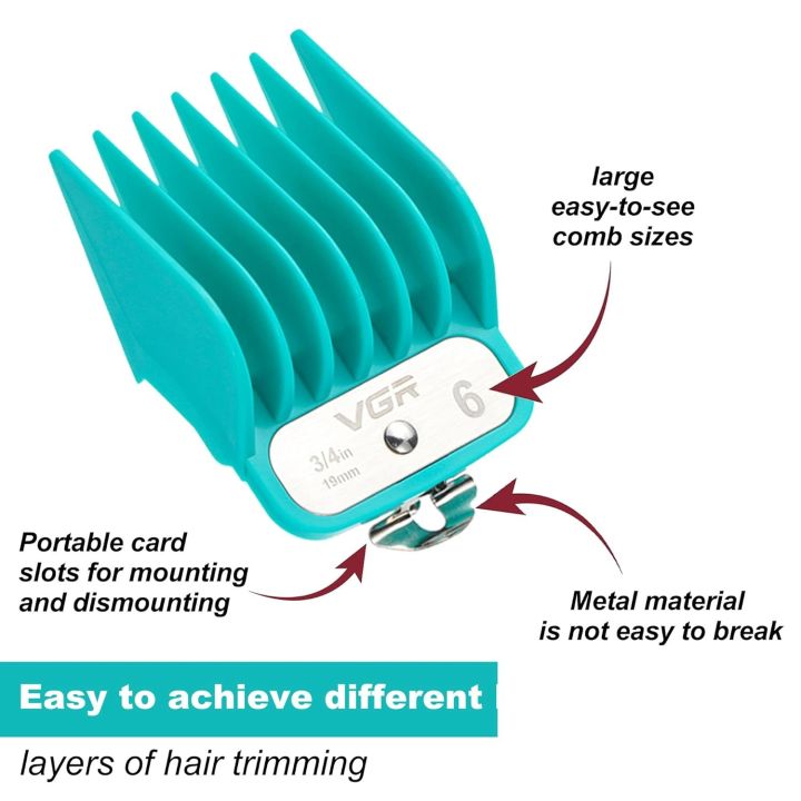 VGR%20Professional%20Magnetic%20Clipper%20Guide%20Combs%20Set%20(1.5mm-19mm)%20%7C%20Durable%208-Piece%20Metal%20Attachments%20For%20Precision%20Hair%20Trimming%20&%20Styling%20(Green)%20-%20Image%205